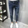 wholesale Jeans da uomo slim-fit piedi piccoli primavera estate casual stile coreano stretch trend spirito sociale ragazzo pantaloni alla caviglia J0dN #