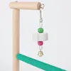 Andra fågelförsörjningar Toy Climbing Wood Bridge för fåglar Decoration Swing Set