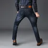 2022 Autumn Spring Mid Waga Mężczyźni Casual Biker Dżinsy dżinsy stretch dżinsowe spodnie solidne szczupłe dżinsy męskie ulice chude spodnie f6jq#
