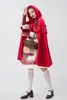 halen Adulto Rural Little Red Riding Hood Stage Play Costume Farmhouse Maid Party Costume q8vI #