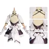 Elysia Cosplay Jeu Hkai Impact 3ème Elysia Cosplay Costume Perruque Maid Dr Ensemble complet Tenues pour femmes Halen Vêtements de fête X8rw #