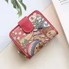 Tasarımcı Küçük Cüzdan Kadın Moda Kabartmaları Crossbody Cüzdan Omuz Çantası Hayvan Baskı Pochette Kadın Gündelik Tuval Zincir Çantası Cüzdan Kart Tutucu Para Çantası