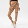 Lu Align Pant Yoga SpringSummer Femmes Leggings Leggings Femmes Moisturewicking Nylon Direct Injection Impression Camouflage Pantalon Running Fitness Pantalon Serré Lem