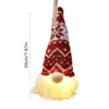 Christmas Decorations Light Up Faceless Gnome LED Electric Dwarf Elf For Festival Home Room Book Shelf And Table Decor