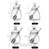 Jars 280500ml Glass Honey Jar Honey Dispenser With Dipper Transparent Unique Bee Hive Shape Honeypot Home Kitchen Tools Food Storage