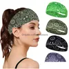 Haarschmuck Yoga Absorbierende Schweißbänder Männer Frauen Elastische Laufstirnbänder Headwrap Sport Kopfbedeckung Stirnband Drop Lieferung Produc Dhcas