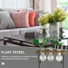 Vaser Propagation Station Flower Bottle Simple Design Vases Rensa vaser Hydroponic Novel Wall Glass Terrarium trälack