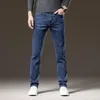 2023 Printemps Automne Nouveaux hommes Slim Straight Denim Jeans Premium Vêtements de sport Simple Cott Stretch Jeans de poids moyen Cowboy a2bM #