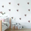 Aufkleber Cartoon Aquarell rosa große Regenbogenherzen Wandaufkleber für Kinderzimmer Kinderzimmer Baby Mädchen Zimmer Dekoration Wand Vinyl