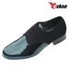 Tanzschuhe Evkoodance Herren Modern 2024 Design Schwarz Farbe Drei Verschiedene Materialien Absatzhöhe 2,5 cm Weiche Sohle Evkoo-306