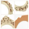 Frames 3 Pcs Round Frame Resin Ornaments DIY Crafts Making Material Mini Picture Miniature Po Tiny