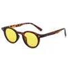 Zonnebrillen Retro ronde zonnebril voor dames en heren Merkontwerper Klassieke zonnebril met klein frame voor dames Brillen Black Panther Green UV400 J240328