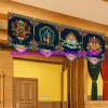 Esculturas atacado suprimentos budistas # casa templo altar decoração da parede bênção auspiciosa kalachakra pendurado decoração pintura ornamento