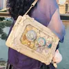 Borse da sera Borsa a tracolla da donna Kawaii Lolita Party Cornice con stampa fiocco È una borsa gotica dolce e carina di alta qualità