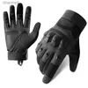 Tactical Gloves Full Finger Hard Knuckle Paintball Hunting Combat Riding Hiking YQ240328