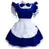 Sexy Kawaii Dessous Maid Cosplay Kostüm Frauen Kopfbedeckungen Französisch Apr Fake Collar Bowknot Dr Lolita Babydoll Robe Femme Lager W4f5 #