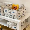 Paniers de rangement pliables en forme de dinosaure, bacs de rangement avec poignées, organisateur en tissu décoratif, boîtes de rangement pour la maison