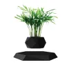 Plantadores flutuante vaso de flores magnética mesa de flores criativa decoração para casa pote preto tecnologia paisagem decoração de mesa