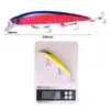 1 pçs biônico minnow isca de pesca baixo trolling isca dura artificial 14cm 185g crankbait wobblers 3d olhos para pesca da carpa 240327