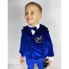 Nuovo vestito di arrivo per i bambini del bambino Fi Notch risvolto Veet 3 pezzi Casual formale festa di compleanno matrimonio Tuxedo Boy Infant Suit j1wW #