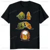 Öltryck fusi vete slåss tshirt män kvinnor Oktoberfest carto grafisk andningsbar vintage Cott streetwear kortärmad e6mo#