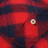 アメリカンサイズのフランネル秋/冬のLGスリーブメンズシャツカジュアルブシンn-ariring Red Plaid PlusサイズソーシャルウェアJ96y＃