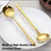 Kaffeelöffel, 20 Stück, Edelstahl, Espressolöffel, Teelöffel für Zucker, Dessert, Kuchen, Eis, Suppe, Antipasti (Gold)