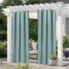 Shower Curtains Solid Color Fine Linen Waterproof Bath Heat Insulation Bedroom Simple Full Blackout Outdoor Window Curtain