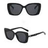 Glasögon ny designer svart tjock ram för kvinnors avancerade i stil personlig mode kryddig tjej katt ögon ls solglasögon 9994