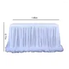 Table Skirt Wedding Party Tutu Tulle Cover Tableware Baby Shower Birthday Cloth Decoration Skirting Decor M7C0