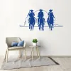 Stickers Horse Riding Wall Stickers For Living Room Interior Decor 3 Cowboy Decal Animal Wild West Wall Murals Hot Posters DW4626