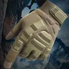 Gants tactiques de Combat antidérapants pour hommes, 6 couleurs, doigt complet, Sport de plein air, armée, tir de Paintball, chasse Airsoft, YQ240328