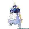 Sangomiya Kokomi Cosplay kostium anime genshin Impact inazuma Watatsumi Island Halen Sexy Woman Maid mundurem Wig 83pp#