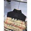 Gilet 23SS Designer Enfants Baby Outwear Kaki Plaid Imprimer Gilet Taille 100-160 cm Splicing Design Veste sans manches Aug09 Drop Livraison Otamv