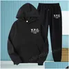 Mens Tracksuits Apc Classic Print Hoodies For Men And Women Loose Casual Sweatshirt Sportswear Couple Set Drop Delivery Apparel Clothi Otguc