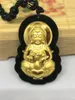 Tartmoylar 24K Sarı Altın Hetian Koyu Yeşil Yeşim Buda Buda Musluğu Şanslı Kolye Kolye