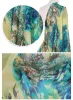 Fabric Printed Collection Of Pure Silk Chiffon Fabrics For Sewing 6MM 100% Nature Flowers Tulle Thin Soft DIY Gown Scarf Per Meter