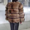 Maomaokg 2024 Real Fur Coat Women Natural Racco Fur Jacka Luxury Winter Leather Fur Ytter Wears Female Clothes Fox Coat E0qp#