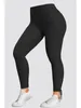 plus la taille noire pantalons leggings occasionnels avec fermeture à la taille à lacets femme slim serré élastique taille haute pantalon crayon noir H8rn #