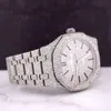 Diamonds AP Watch Apf Factory Vvs Iced Out Moissanite Can past Test Movement Quality Royal Oak 41mm Mens Steel Iced Out 25 Carat 15400STZBU0