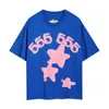 Sp5der t shirt mens t shirts sp5der spindel 555 kvinnor t-shirt mode gata klädkläder webbmönster sommar sport slitage designer polo topp europeisk s-xl korta ärmar re