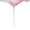 Dekoratif Çiçek Gezazı Çiçeği 19.7in Çapı Yumuşak Parlak Renkler Düğün Pografi Ailesi için Işık Yeniden Kullanılabilir El İşçili Organze