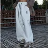 American Star Print Pants Pants High talia Nowe luźne swobodne spodnie sportowe dla kobiet jesienne zima ciepła kobieta spodnie i5yz#