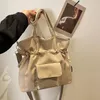 Nylon Zipper Cordon Fourre-Tout Sacs Siple Casual Jeunes Sac À Bandoulière Shopping Navettage Cross Body Sac Sport Fitness Sac De Rangement YFA2169