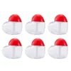 Storage Bottles 6Pcs 5ML Cute Love Heart Shaped Plastic Lip Gloss Tube Bottle Empty Cosmetic Container Makeup Organizer