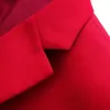 2023 Fi Новый мужской двубортный однобортный костюм пальто / мужской тонкий свадебный комплект из 2 предметов, пиджак, брюки, брюки O7CR #