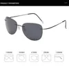 Sunglasses Titanium Polarized Polaroid Super Light Brand Designer Rimless Gafas Men Sun Glasses Eyewear