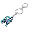 Porte-clés weveni acrylique verseau horoscope porte-clés astrologie disque bijoux pour femmes enfants nouveauté cadeaux d'anniversaire accessoire