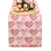 TABLE DIKE Valentijnsdag Runners Tafelkleed Holiday Kitchen Dining Decoratie voor binnenshuis thuisfeest Decor 2024