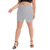 Plus Size Shorts para Mulheres Verão Modal Cott Casual Pull On Cintura Bermuda Femme US 5xl 4xl Xxxl Preto Branco Rosa Azul o6VB #